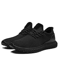 Socviis Men's Non Slip Minimalist Running Shoes Lightweight Breathable Athletic Walking Tennis Fashion Personality Sneakers