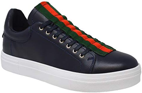 Mens Casual Formal Leather Designer Fashion Trainers Party Ace Shoes UK Sizes: 6, 7, 8, 9, 10, 11