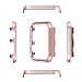 Metal Bumper Case Protective Cover Aluminum Alloy Edge Frame Guard (NOT Screen Protector) Compatible with Apple Watch 38mm Series 3 2 1, Rose Gold