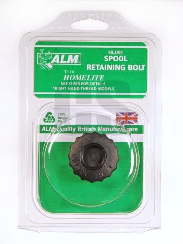 ALM HL004 Spool Retaining Bolt for Petrol Grass Trimmers Right Handed Thread in Black