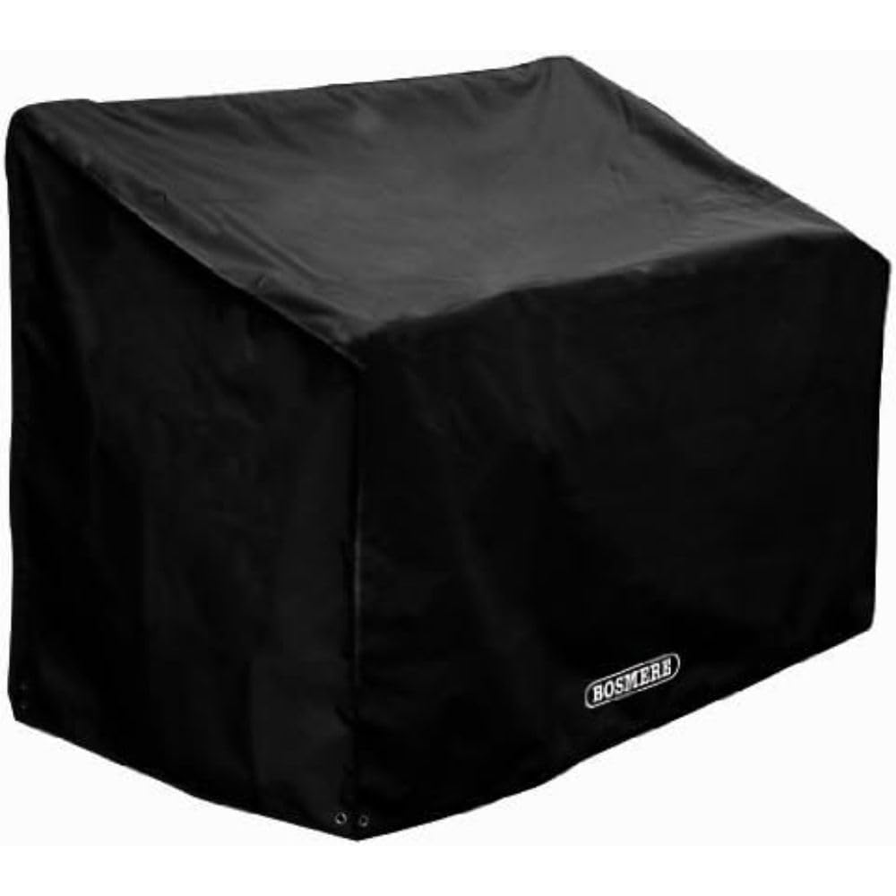Bosmere All-Weather Garden Bench Cover, 100% Waterproof, UV Protected, Heavy Duty 600D Oxford Fabric, L134 D66 H89cm, A605C, Charcoal