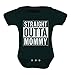 Tstars Straight Outta Mommy Newborn Girl Boy Outfits New Mom Gifts Funny Baby Bodysuit Newborn Black