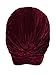 PERSUN Women Wine Red Velvet Turban Hat