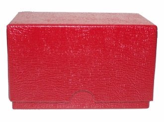 Red Guardhouse Single Row Slab or Crown Coin Box 4.5x2.63x2.55