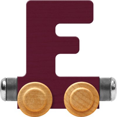 NameTrain Bright Letter Car F - Made in USA (Purple)