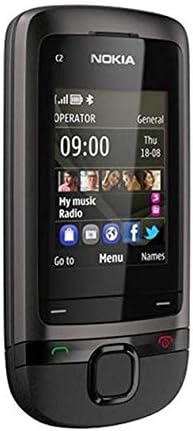 Nokia C2-05 Slide Cell Phone Bluetooth MP3 Player 0.3MP Camera 3.5mm Jack Unlocked Refurbished Phone Support TF Card