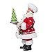 Kurt S. Adler Kurt Adler 10-Inch Fabriché Chef Santa Holding Christmas Tree Cake