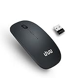 Wireless Silent Mouse, UHURU 2.4GHz Portable Mouse with USB Nano Receiver, 3 DPI for PC/Mac/Laptop/Notebook/Computer