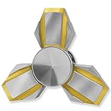 Infinity Transformer Series Fidget Spinner - R188 Hybrid Ceramic Bearings for 5 Minute Spin - Stress Relief ADHD Fidget Toy - Premium Weighted Metal Hand Spinner (Gold)
