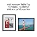 ONE WALL Tempered Glass 11x14 Picture Frames Display Pictures 8x10 or 5x7 with Mat or 11x14 Without Mat, Black Solid Wood Photo Frames for Wall and Tabletop - Mounting Hardware Included
