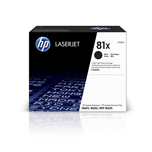 HP 81X Schwarz Original LaserJet Tonerkartusche mit hoher Reichweite