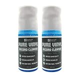 Essential Values Pure Vinyl Record Cleaner Spray & Micro Fiber Cloth - Cleaner for Records, DJ Controllers & Mixers, Enhance Your Experience & Bring Your Old Records/Equipment Back to Life