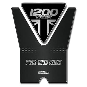 Resin Bike Motorfietssticker compatibel met Triumph Tiger 1200 2018-2020 Matt Jet Black tankbescherming tegen stoten en…