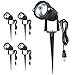 warmoon Outdoor LED Landscape Spotlight 5W Waterproof Decorative COB Lamps Daylight White Line Voltage with Spiked Stand for Lawn, Garden, Yard, Driveway, Pathways - 4 Packs