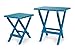 Camco 21036 Large Quick-Folding Adirondack Table, Plastic, Aqua