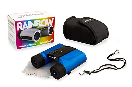 Levenhuk Rainbow 8x25 Blue Wave Binoculars for Traveling, Hiking, Bird Watching, Theater and Sport Events, Ideal for Kids and Adults (Ultra Lightweight - 9.88 oz)