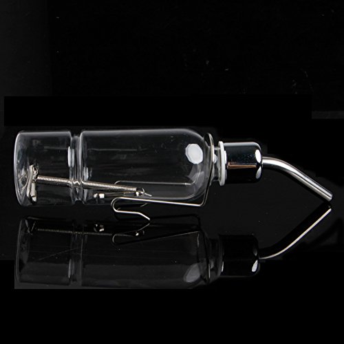 SCASTOE 180ml Stainless Steel Drinking Straws Water Bottle Feeder for Pet Rat Hamster Rabbit