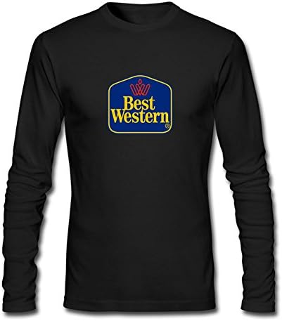 ZHONGGAN Men's Best Western GB Logo Long Sleeves T-shirt Size XXL