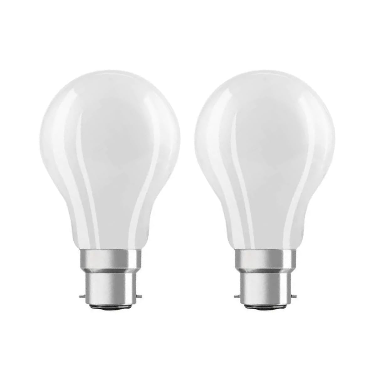 Lampwise 2X LED Filament Classic 7W = 60W BC/B22 GLS Light Bulb - Opal - Warm White 2700K - (Pack of 2)