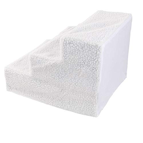Soft Portable Cat Dog 3 Steps Ramp Small Climb Pet Step Stairs