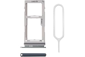 MMOBIEL Replacement Dual SIM Card Tray Compatible with Samsung Galaxy S10 / S10 Plus 2019 - Incl. Rubber Seal and SIM Pin - S