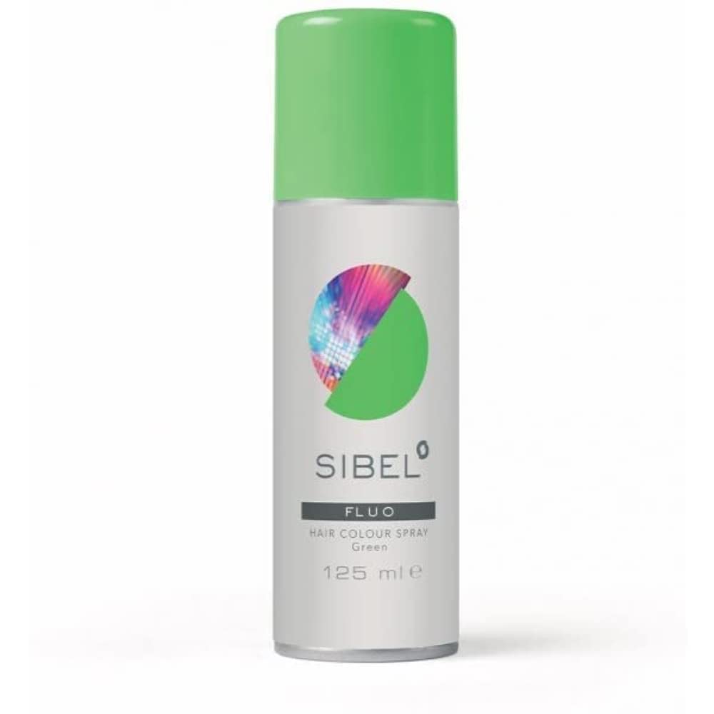 Sibel Fluorescent Hair Colour Spray, Green, 125 g