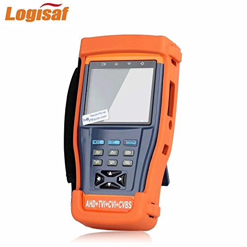 Logisaf 4 in 1 CCTV Tester Video Monitor Tester for AHD TVI CVI CVBS Cameras, 3.5" LCD Monitor, 12V DC Power Out, PTZ Test, Cable Test, Audio&Video Test Rechargeable Battery - Thumbnail 4