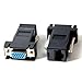 2pcs VGA Female Video Extender Plug to LAN CAT5 CAT5E CAT6 RJ45 Network Adapter