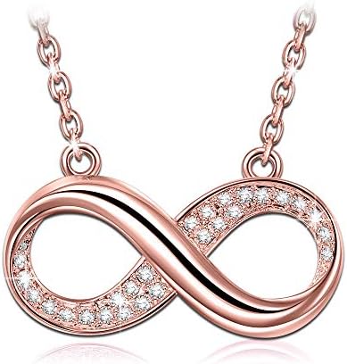 Mothers Day Jewellery Gifts, Infinity Series Women Bracelet, Crystals from Swarovski, White Gold Plated with Extender Chain, Allergy-Free Passed SGS Inspection, Gift Wrapping