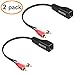 RELPER 2Pack 600Ft /200M Stereo RCA to Stereo RCA Audio Extender Over Cat5/6