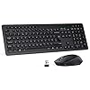Jelly-Comb-Wireless-Keyboard-and-Mouse-Set-24-GHz-Wireless-Keyboard-Mouse-Combo-with-Nano-USB-Receiver-for-PC-Desktop-Computer-Laptop-PC-14-Shortcut-Buttons-QWERTY-UK-Layout-Black Jelly Comb Wireless Keyboard and Mouse Set, 2.4 GHz Wireless Keyboard Mouse Combo with Nano USB Receiver for PC Desktop…
