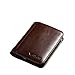 Men's Italian Genuine Cowhide Leather Extra Capacity RFID Bifold Wallet