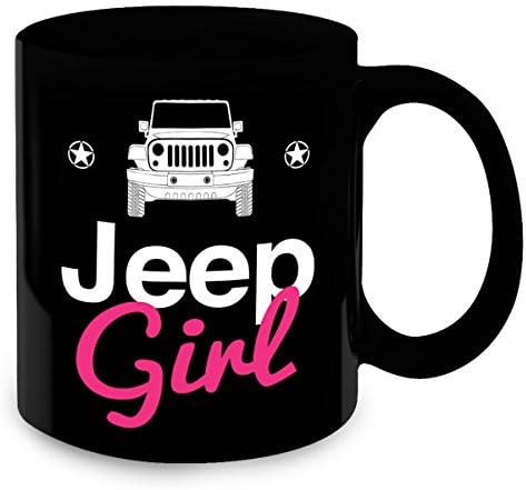 Jeep Girl Mug - Jeep Girl Coffee and Tea Cup for Women - Unique accessories - Best Jeep Gifts for Women - Birthday and Christmas Gift Idea - 11oz & 15oz Ceramic Mug