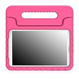 MoKo Tab E 9.6 Case - EVA Kids Shock Proof Convertible Handle Light Weight Cover for Samsung Tab E / Tab E Nook 9.6-Inch Tablet (Wi-Fi and Verizon 4G LTE Version), MAGENTA