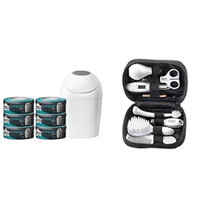 Tommee Tippee Sangenic Starter Tec Nappy Disposal Starter Pack + Closer to Nature Healthcare Kit Bundle