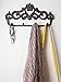 Comfify Decorative Cast Iron Wall Hook Rack - Vintage Design Hanger with 4 Hooks - for Coats, Hats, Keys, Towels, Clothes, Aprons etc | Wall Mounted - 12.25 x 5.75 - with Screws and Anchors