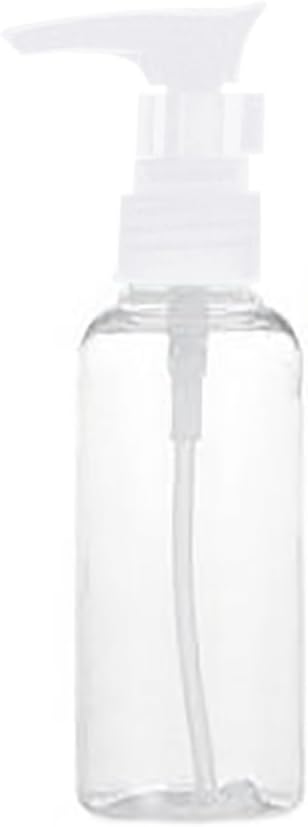 Saniswink 100ml Refillable Empty Clear Plastic Shampoo Press Pump Bottle Pet Accessory Simple and convenient travel bottling Random Color