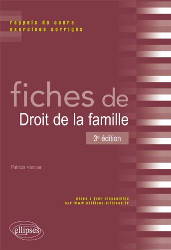 Fiches de droit de la famille
