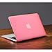 LENTION Hard Case for MacBook Air (11-inch, Late 2010 to Early 2015) - Model A1370 / A1465, with Keyboard Cover and Port Plugs, Matte Finish Case with Rubber Feet (Frost Pink)