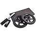 CSX Dual Wheel with Thick Knee Pad Mat and Foam Handles, Black