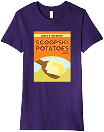 Womens Scoopski Potatoes T-Shirt XL Purple