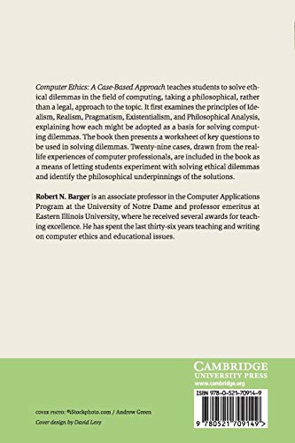 Computer Ethics: A Case-based Approach