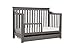 DaVinci Piedmont 4-in-1 Convertible Crib with Toddler Bed Conversion Kit in Slate, Greenguard Gold Certified