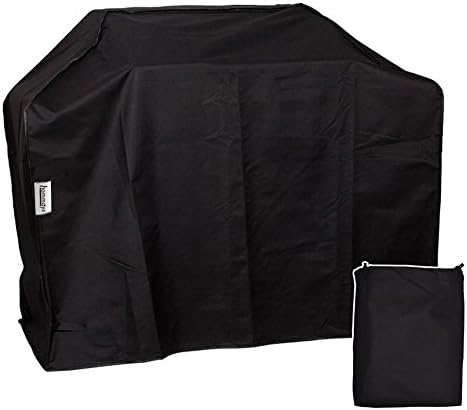 HOMMAYS 58 Inch Gas Grill Cover,Heavy-Duty Premium Water-proof Patio Outdoor Portable Barbeque Charcoal Covers Durable Oxford for Weber Char-broil Brinkmann Nexgrill Holland Jenn Air Black
