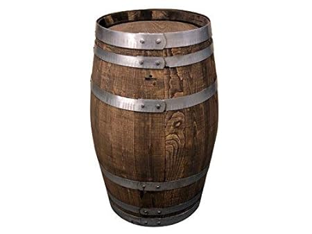 Temesso Kleines Dekofass, Fass aus Kastanienholz palisander in verschiedenen Maßen (H: 62cm D: 42cm)