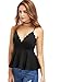 MakeMeChic Women's Sexy V Neck Backless Camisole Scalloped Peplum Cami Top