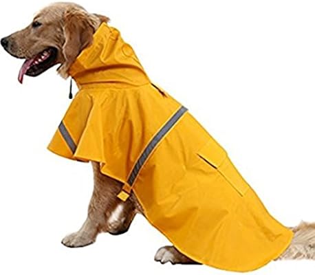 NACOCO Large Dog Raincoat Adjustable 