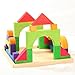 Grimm's Large Basic Building Set - Handmade Wooden Modular Blocks, 30 Pieces in 17-inch Storage Tray (4x4 Size)