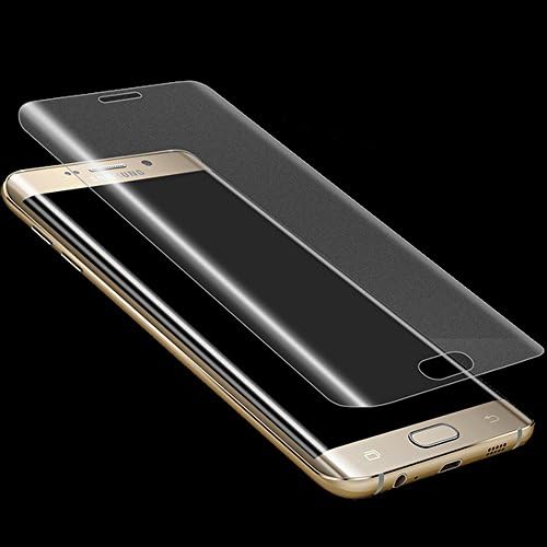 EQORT™ Premium High Definition Screen To Screen Fitted Tempered Glass Screen Protector 3D & 0.33mm HD+ Crystal Clear View With 9H Hardness Anti-Fingerprint Bubble Free Tempered Glass For Samsung Galaxy S7 Edge - (Transparent)