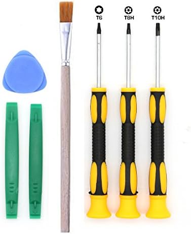 CXZing T6 T8 T10 Screwdriver Set Magnetic for Xbox one Xbox 360 Controller, Torx Repair Precision Screwdriver Set with Safe Open Prying Tool and Cleaning Brush for Small Electric Device
